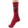 Dagobert Red Cotton Owl Socks Made in France Reference: 18912| Chapellerie Traclet