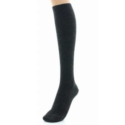 Knee-High Wool Socks Anthracite Made in France - Perrin Reference: 18916| Traclet Hat Shop