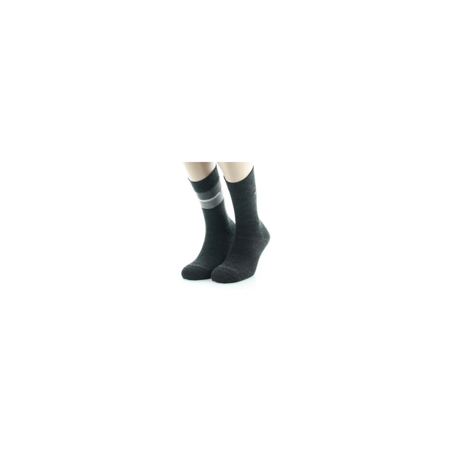 Lot 2 Chaussettes Hommes Anthracite Laine Made in France - Perrin  Reference : 18917| Chapellerie Traclet