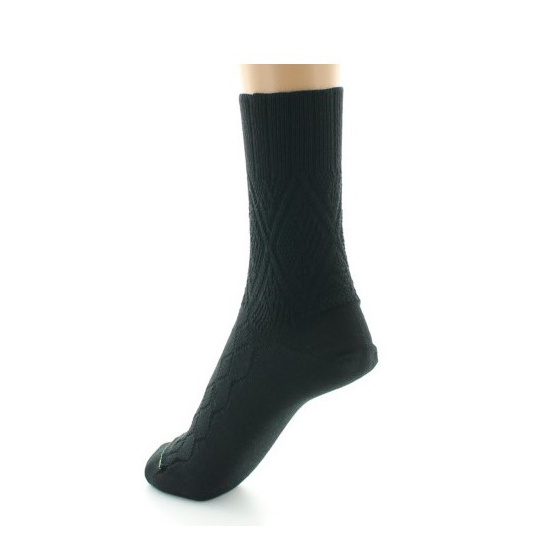 Chaussettes Femme Laine Bio Noir Made in France - Perrin