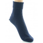 Women's Organic Wool Navy Socks Made in France - Perrin