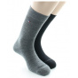 Set of 2 Plain Wool Men's Socks Made in France - Perrin