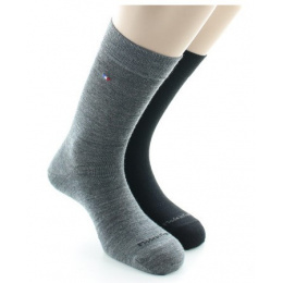 Lot 2 Chaussettes Hommes Unie Laine Made in France - Perrin