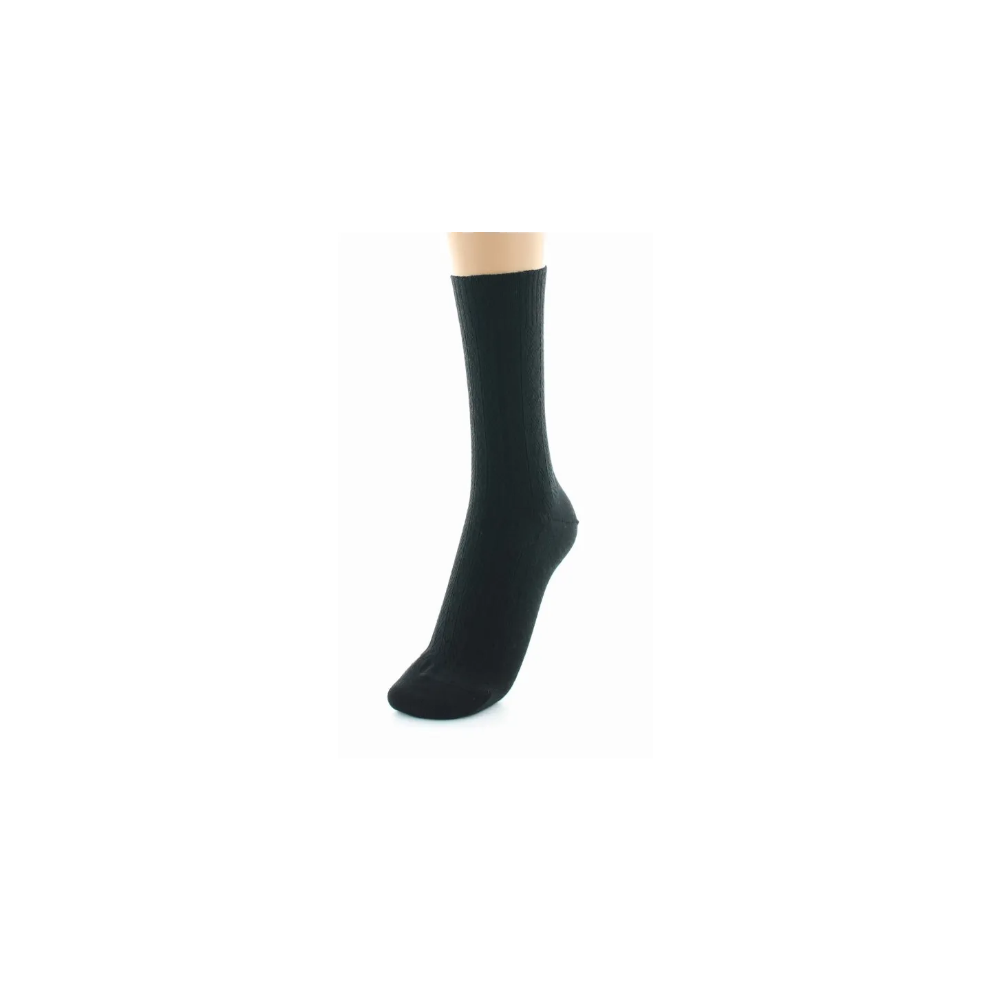 Chaussettes Femme Jambes Sensibles Liane Noir Made in France - Perrin