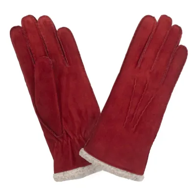 Gants Cuir Agneau Suédine - Glove Story Référence : 15061