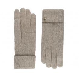 Edin Unisex Gloves Beige - Roeckl