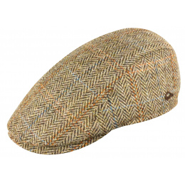 Jackson Flat Cap with Ear Flaps Wool Beige - Göttmann