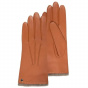 Women's Leather Gloves Lined with Cashmere Tangerine - Isotoner