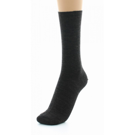 Brown Non-Elastic Sensitive Leg Socks Made in France - Perrin