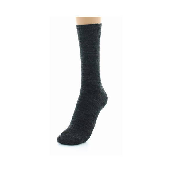 Sensitive Legs Socks Without Elastic Anthracite Made in France - Perrin