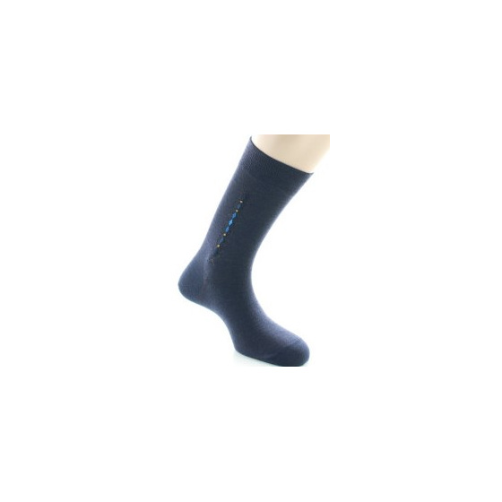 Chaussettes Hommes Marine Laine Made in France - Perrin