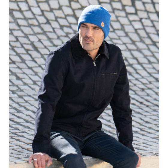 Electric Blue Dulce Beanie with Cuff - Pipolaki