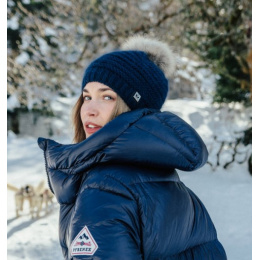 Naiade Pompon Beanie Petroleum Blue - Pipolaki