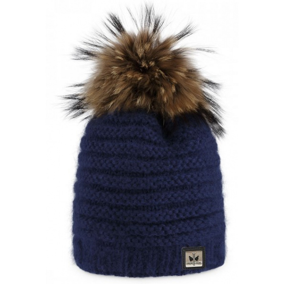 Naiade Pom Pom Beanie Petrol Blue - Pipolaki