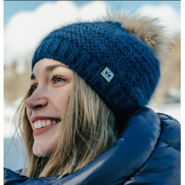 Naiade Pom Pom Beanie Petrol Blue - Pipolaki