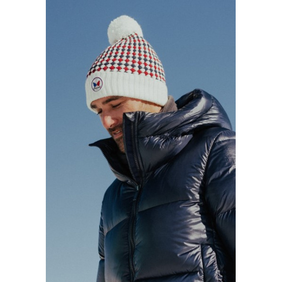 White Botal Pom-Pom Beanie - Pipolaki