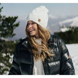 White Armony Pompom Beanie - Pipolaki