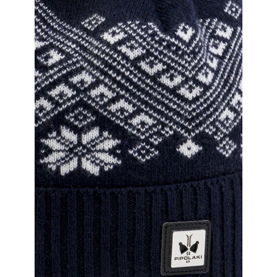 Enna Navy Pom Pom Beanie - Pipolaki