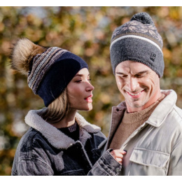 Navy Verone Pompom Beanie - Pipolaki