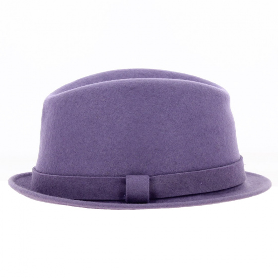 Colored Wool Trilby Hat - Traclet Colored Wool Trilby Hat - Traclet