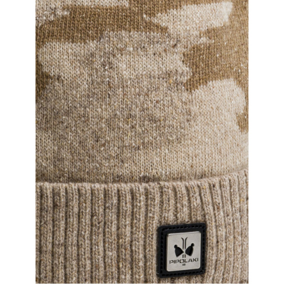 Ennio Wool & Silk Beige Beanie - Pipolaki