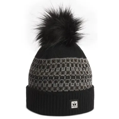 Black Juliette Pompom Beanie - Pipolaki Reference: 18950 | Traclet Hat Shop
