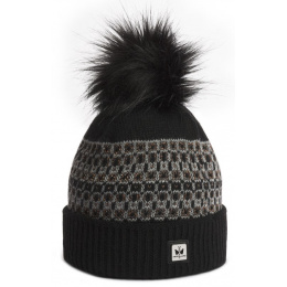 Black Juliette Pompom Beanie - Pipolaki