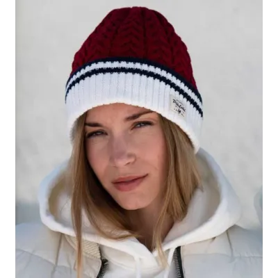Red & White Arasi Beanie - Pipolaki - buy beanie Reference: 18952| Traclet Hat Shop