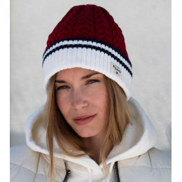 Red & White Arasi Beanie - Pipolaki