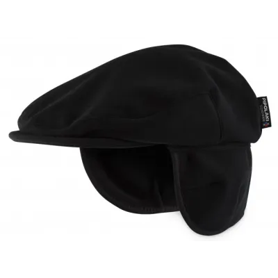 Casquette Cache-Oreilles Chinook Polaire WINDSTOPPER Noire - Pipolaki