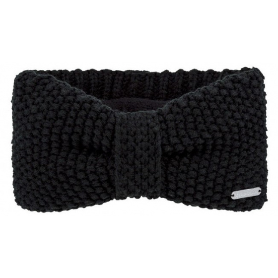 Nunka Knit Bow Headband Black - Pipolaki