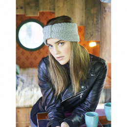 Grey Knit Bow Nunka Headband - Pipolaki