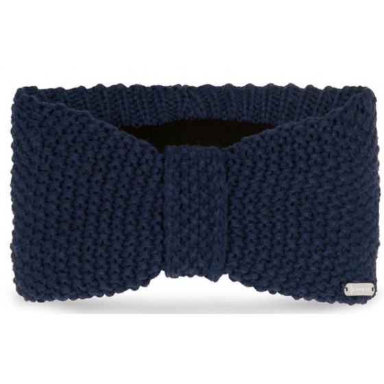 Navy Knit Bow Nunka Headband - Pipolaki