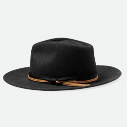 Washed Black Dayton Traveller Hat - Brixton
