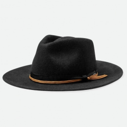 Washed Black Dayton Traveller Hat - Brixton