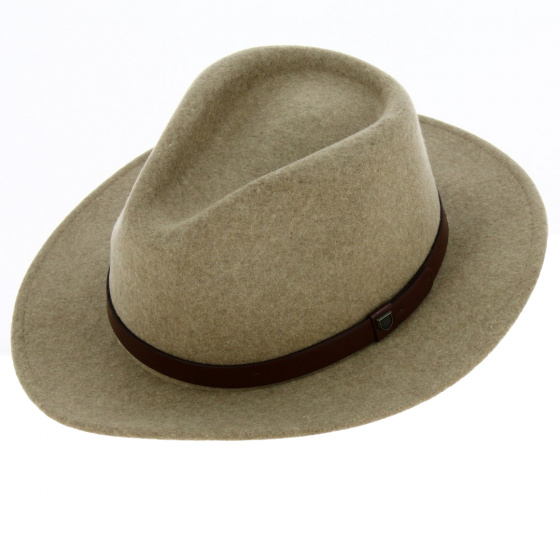 Chapeau Messer Feutre Laine Beige chiné - Brixton