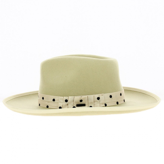 Chapeau Fedora Reno Feutre Laine Beige - Brixton