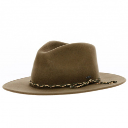 Messer Western Hat Brown Wool Felt - Brixton