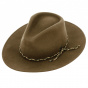 Brown Wool Felt Western Messer Hat - Brixton