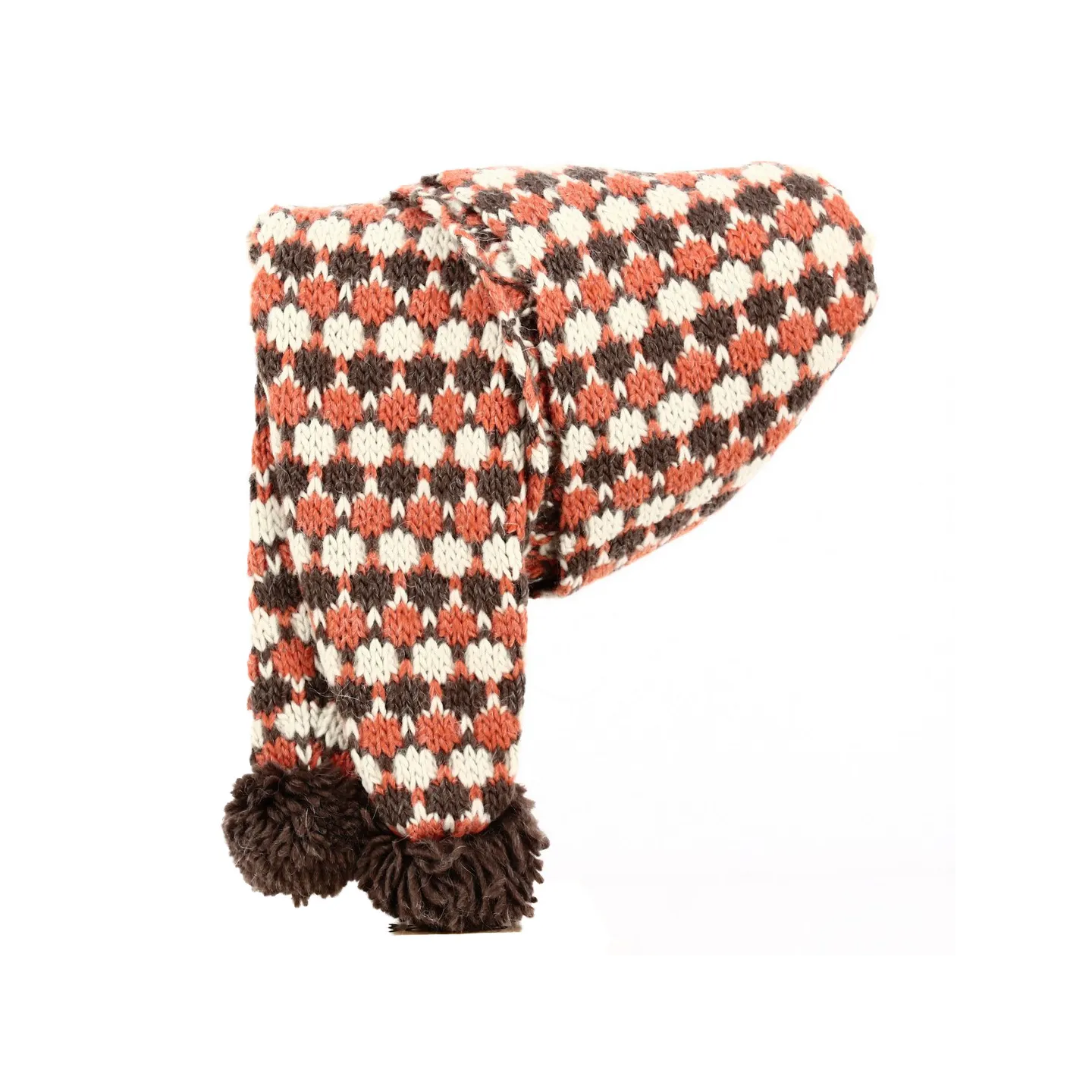 Orange Pompom Scarf - Traclet Reference: 3012 | Traclet Hat Shop