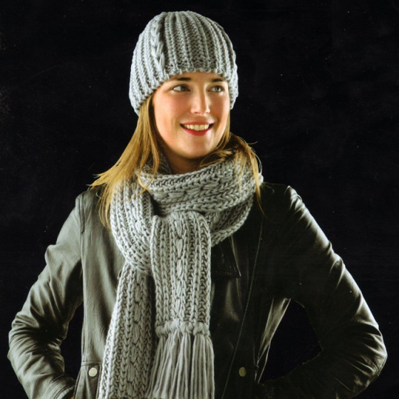 Beanie and scarf assorted