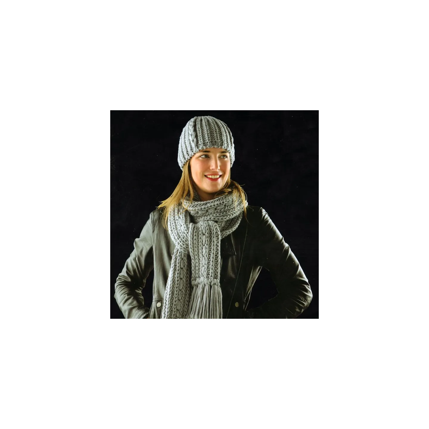 Beanie and scarf assorted