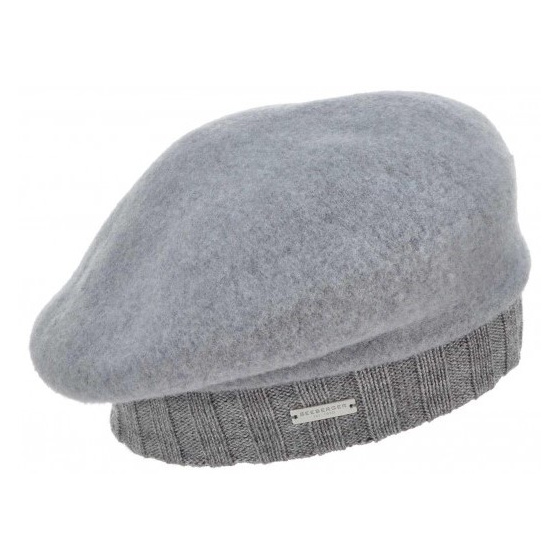 Virgin Wool Beret Gray - Seeberger