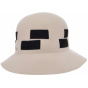 Stoffa Wool Cloche Hat Sand - Seeberger