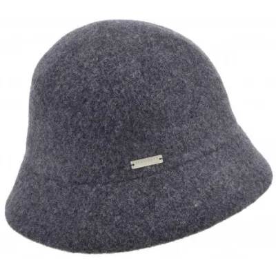 Chapeau Cloche Eva Laine Anthracite - Seeberger  Reference : 19015| Chapellerie Traclet