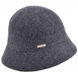 Eva Wool Cloche Hat Anthracite - Seeberger