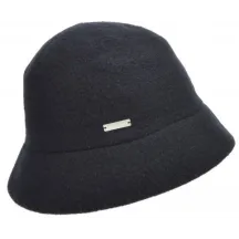 Chapeau Cloche Eva Laine Noir - Seeberger