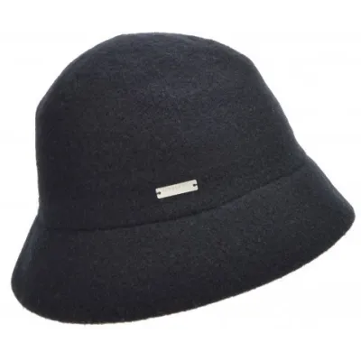 Chapeau Cloche Eva Laine Noir - Seeberger