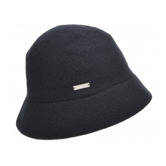 Eva Wool Cloche Hat Black - Seeberger