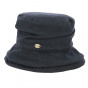 Blue Wool Cloche Hat Léa - Seeberger